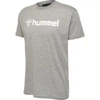 Hummel Herren Hmlmover Cotton S/S T-Shirt, Grey Melange, L