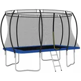 vidaXL Trampolin Set 335 x 244 cm inkl. Sicherheitsnetz blau