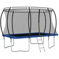 vidaXL Trampolin Set 335 x 244 cm inkl. Sicherheitsnetz blau
