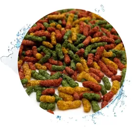 Warnick ́s Tierfutterservice Warnick ́s Premium Teichsticks 3-farbig - für Koi & Zierfische - 34 Liter (4 KG) - geringe Wasserbelastung