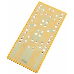 Mirka Verlängerung Schleifschuh Medium 81 x 165 mm für DEOS 353CV - Abmessung in mm: 81 x 165 - Lochung: 50 Loch - Härte: Medium