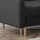 möbel punkt Ecksofa OSLO Webstoff Schwarz mit Bett Bettkasten Sofa Schlafsofa Ottomane universell Links oder Rechts