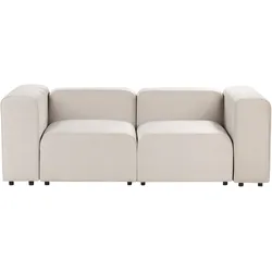 2-Sitzer Sofa Samtstoff beige FALSTERBO