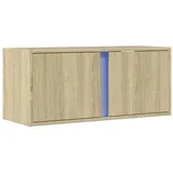 vidaXL TV-Wandschrank mit LED-Beleuchtung Sonoma-Eiche 80x31x35 cm