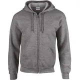 Gildan Heavy Blend Kapuzensweatjacke Herren Schwarz XXL