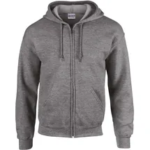 Gildan Heavy Blend Kapuzensweatjacke Herren Schwarz XXL