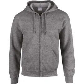 Gildan Heavy Blend Kapuzensweatjacke Herren Schwarz XXL