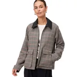 Zero Damen Jacke kariert beige Gr. 42