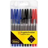 IDENA Kugelschreiber Farbsortiert 0,5 mm 10 St.