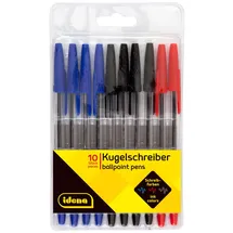 IDENA Kugelschreiber Farbsortiert 0,5 mm 10 St.