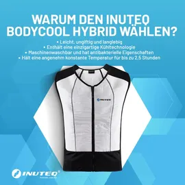 INUTEQ Bodycool Hybrid 2-in-1 Cooling Weste White/Black M