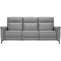 Places of Style 3-Sitzer »Barano, Relaxsofa in Leder und Webstoff«, grau
