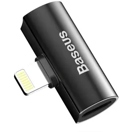 Baseus Audio Converter L46 Adapter Splitter von iPhone auf 2x iPhone Ladeanschluss schwarz