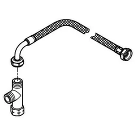 Grohe Installationsset Bau Keramik m Schl. u T-Stück, für Dusch-WC-Aufsatz