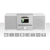 Telestar DIRA S 32i CD – Internetradio/DAB+Radio (Stereo, CD-Player, Streamingdienste, USB-Aufnahme, Bluetooth, WLAN), Radio, Weiss