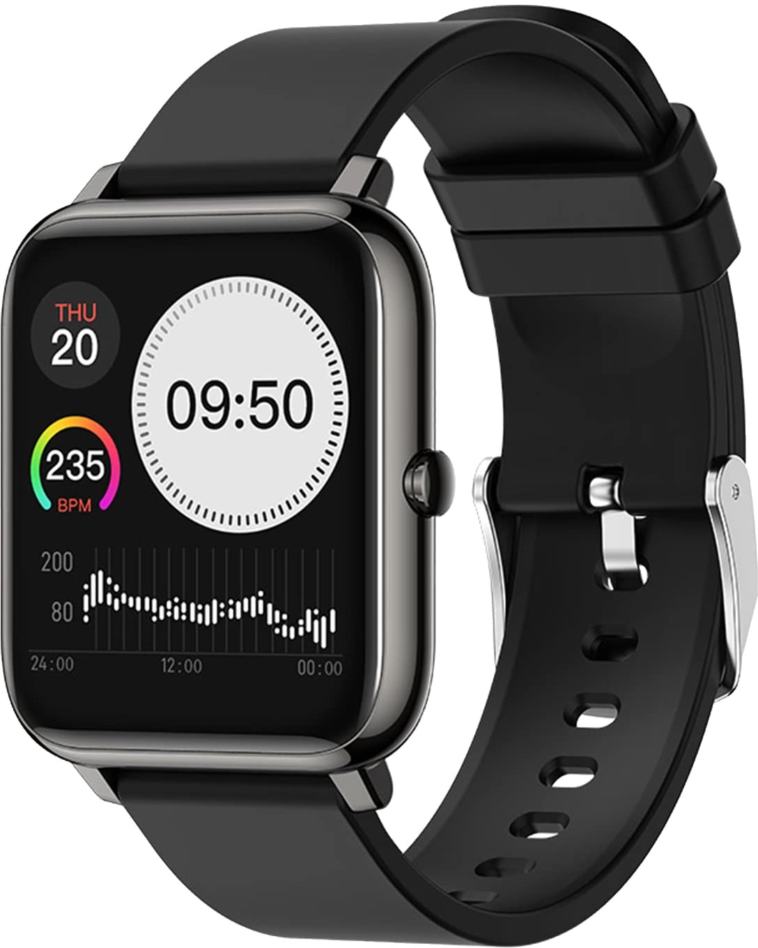 SUPBRO Smartwatch Fitness Armband Tracker 1.4" Voller Touch Screen Wasserdicht IP67 Armbanduhr Smart Watch mit Schrittzähler Pulsmesser Stoppuhr Sportuhr für iOS Android Damen Herren