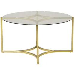 Kivik Couchtisch Ø75 cm Glas rauchfarben.