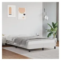 vidaXL Bettgestell 120 x 200 cm Weiß