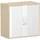 Geramöbel Rollladenschrank Stahl 80,0 x 42,5 x 79,8 cm silber 1 Fachboden