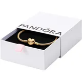 Pandora Moments Schlangen-Gliederarmband mit Herz-Verschluss aus Metall gold 563050C00-18 Größe 18