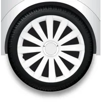 ZentimeX Radzierblenden Radkappen Radabdeckung 14" Zoll #32 WEIß ABS