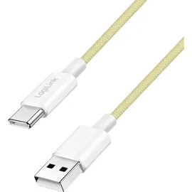 Logilink USB-C auf USB-A 1,0 m Gelb