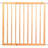 Reer Treppenschutzgitter und Türschutzgitter Basic zum Schrauben, Holz, Stabiler Halt, Durchgangsbreite 65,5-106cm, 46977, Braun, 65,5-106 cm