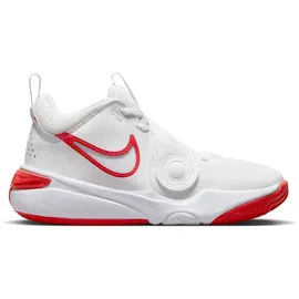 Nike Team Hustle D 11 Basketballschuhe Kinder 102 summit white/track red-white 40