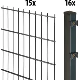 garden 'n' more Excellent, (31-St), 15 Elemente für 30 m, LxH: 200 x 203 cm, mit 16 Pfosten