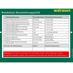 Walraven Pacifyre Kennzeichnungsschild 2149999901 für Wände und Decken