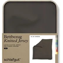 schlafgut Knitted Jersey uni Beige 240 x 220 cm