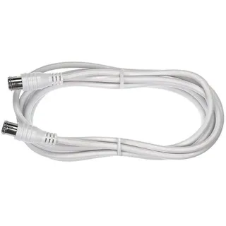 Axing SAK 991-00 hochgeschirmt SAT-Anschlusskabel, Quickfix-F-Stecker, 10,0 m weiß