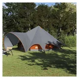 vidaXL Teepee Zelt für 9 Personen Grau/Orange