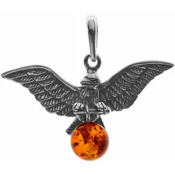 Ketten-Anhänger OSTSEE-SCHMUCK "Ostsee-Schmuck Anhänger Adler Anhänger Adler", weiß, Schmuckanhänger, Damen, 30 x 40mm, Silber 925 (Sterlingsilber), 5.2 g