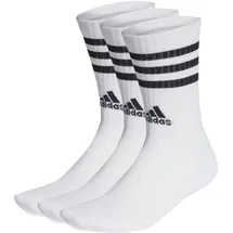 adidas 3-Streifen Cushioned Crew Socken 3 Paar White / Black 43-45