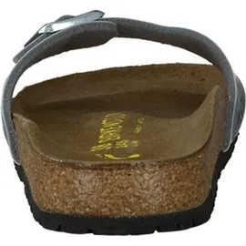 Birkenstock Madrid Birko-Flor schmal silber 35