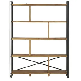 MCA Furniture Bücherregal 76 x 38 x 196 cm Holzfarben