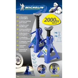 Michelin Unterstellbock Stahl 2t Traglast höhenverstellbar blau