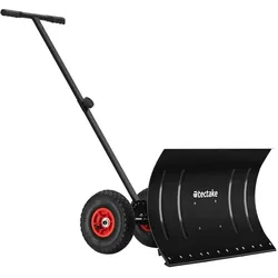 TECTAKE Schneeschaufel Muttler, ergonomisch, Luftreifen mit Profil - schwarz/silber