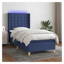 vidaXL Boxspringbett 80 x 200 cm Blau