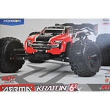 ARRMA KRATON 6S V5 4WD BLX Speed Monster Truck mit Spektrum Firma RTR, rot, ARA8608V5T1