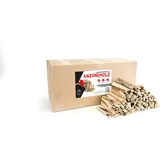 Rhinorock Premium Anzündholz 25 kg – Ofen- und Kaminanzünder, naturbelassen & getrocknet – Feueranzünder für Kamin, Holzofen, Grill & Lagerfeuer – Nachhaltiges Kaminholz im plastikfreien Karton