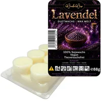 WonderWax Duftwachs WonderWax® Duftriegel 6 x Duftwachs Kreise Weiß, 100% Sojawachs (Lavendel), Duftrichtung: Lavendel