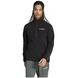 adidas Fleece mit Halbem Reißverschluss Schwarz M
