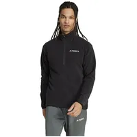 adidas Fleece mit Halbem Reißverschluss Schwarz M