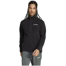 adidas Fleece mit Halbem Reißverschluss Schwarz M