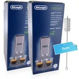 2 x DL-pro Entkalker 500ml für DeLonghi 5513296041 SER3018 DLSC500 EcoDecalk inkl. DL-pro Reinigungsbürste für Kaffeemaschine Kaffeevollautomat