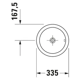 Duravit Architec Bali Einbauwaschtisch Ø 33,5 cm (0473340031)