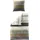 BIERBAUM 3751 Schneeflocken Gold 155 x 220 cm + 80 x 80 cm