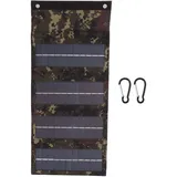 40 W Faltbares Solarpanel-Ladegerät, 4-fache Solarstrom-Ladetasche für Notfall-Aufladung, Outdoor, Camping, Wandern, Handy-Ladegerät (Tarnung)
